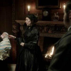 Joanna Jeffrees as the Nursemaid in The Suspicions of Mr Whicher 2013 with Olivia Colman and Paddy Considine