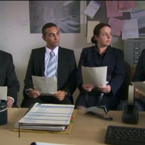 Joanna Jeffrees as the Female Job Candidate in the Channel 4 hit TV Comedy Series Peep Show Series 8 Episode 1 Alongside David Mitchell