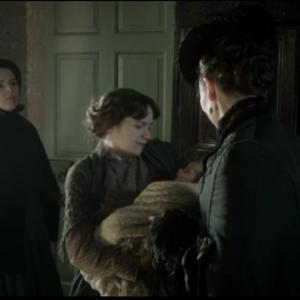 Joanna Jeffrees as the Nursemaid in The Suspicions of Mr Whicher alongside Olivia Colman