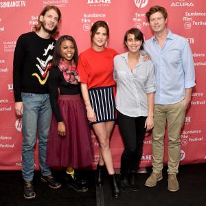 Cobie Smulders, Kris Swanberg, Anders Holm, Charlie Reff and Gail Bean at event of Unexpected (2015)