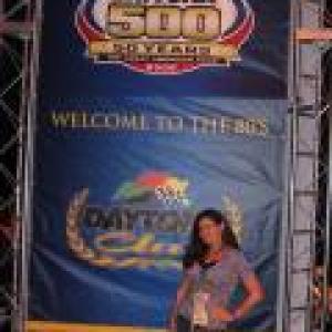 Shannon Hart making an appearance at the Daytona 500