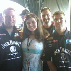 Shannon Hart with the Jack Daniels racing team