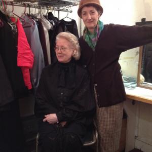 Trish And Katherine backstage after a performance of The Loves of Cass McGuire by Brian Friel R.I.P.