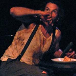 On stage at Eclectic Company Theatre in Holey Smokes 2011