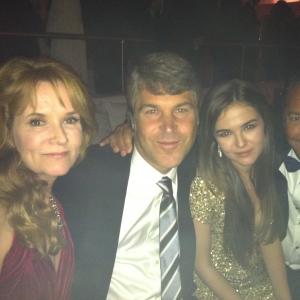 Actress Lea Thompson Producer Todd Labarowski Actress Zoey Deutch and Producer Ron Stein attend James Francos Academy Awards Party on February 27 2011 at The Supper Club in Hollywood CA