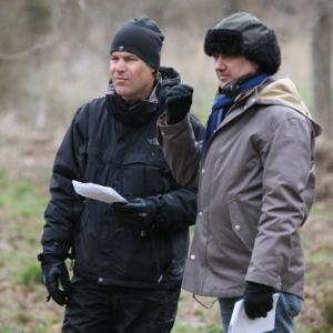 Still of Producer Todd Labarowski and Director David Burris on the set of 