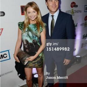 Actor Izabella Miko and Producer Todd Labarowski attend the 