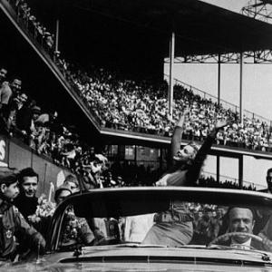 M Monroe at a stadium 1958