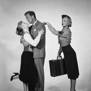 M Monroe Bill Lundigan  June Haver in Love Nest 1951