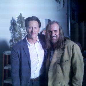 Working with Steven Weber from Wings on the a new pilot for Allan Loeb