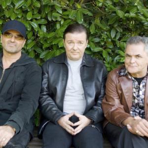 Gerard Kelly Ricky Gervais and George Michael in Extras 2005