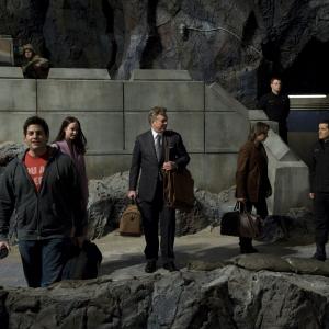 Still of Robert Carlyle, Christopher McDonald, Louis Ferreira and Elyse Levesque in SGU Stargate Universe (2009)