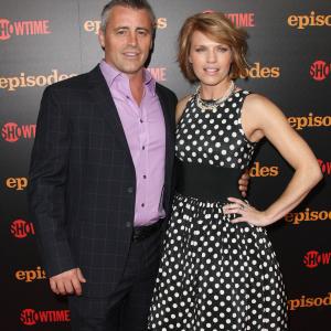 Matt LeBlanc and Kathleen Rose Perkins at event of Episodes (2011)