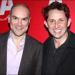 Greg Stuhr and Todd Weeks of Rolin Jones' THE JAMMER. Opening night at the Atlantic Theater Company.