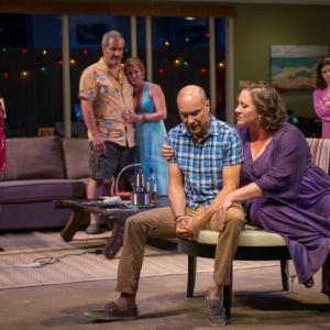 Greg Stuhr and Kirsten Fitzgerald in the Steppenwolf Theater production of Bruce Norris THE QUALMS