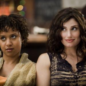 Still of Idina Menzel and Tracie Thoms in Rent 2005