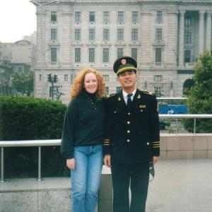 Set of War of Chinas Fate  Shari Hamrick with local police commander