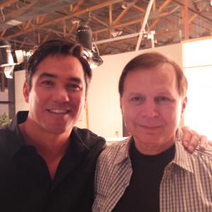 Dean Cain and Michael Z Gordon on the set of Dirty Little Trick