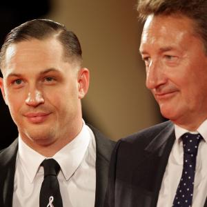 Tom Hardy and Steven Knight at event of Locke (2013)