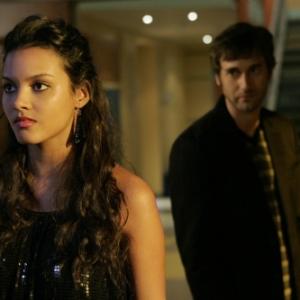 Still of Jessica Lucas and Ryan Eggold in 90210 2008