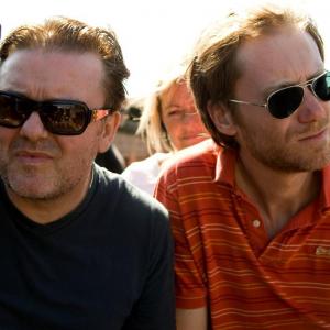 Ricky Gervais and Stephen Merchant in Cemetery Junction 2010