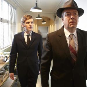 Still of Roger Allam and Shaun Evans in Endeavour 2013