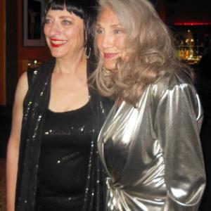 Jody Jaress Headliner at the closing of the famed Hollywood Studio Bar & Grill, here with cabaret singer Ada Bird Wolfe