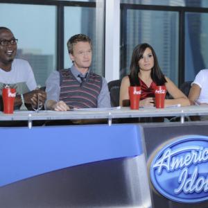 Still of Neil Patrick Harris Simon Cowell Randy Jackson and Kara DioGuardi in American Idol The Search for a Superstar 2002