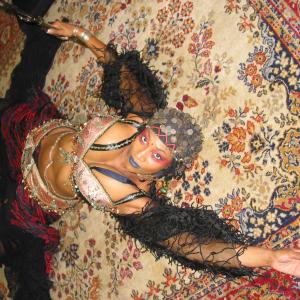 Pamella DPella as Dangeruz on the set of An Evening of Experimental Middle Eastern Dance