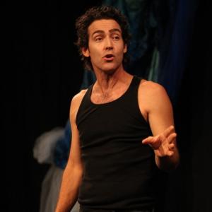 John Fortson performing his One Man Show, LOVESWELL, in 2011 in Los Angeles.