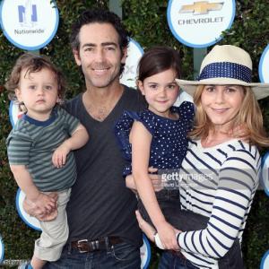 Actors John Fortson, Christie Lynn Smith, Abby Ryder Fortson and Joshua Fortson attend Safe Kids Day presented by Nationwide at The Lot on April 26, 2015 in West Hollywood, California.
