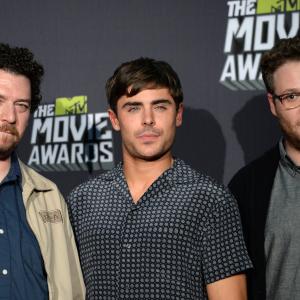 Seth Rogen Danny McBride and Zac Efron at event of 2013 MTV Movie Awards 2013