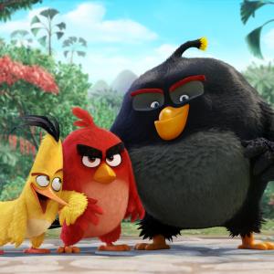 Still of Jason Sudeikis, Danny McBride and Josh Gad in The Angry Birds Movie (2016)