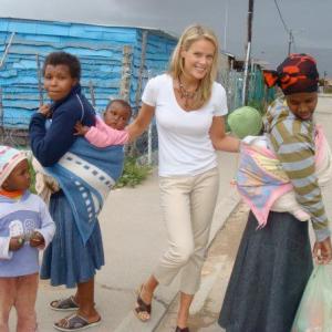 Heidi Albertsen at the informal settlements of Cape Town, South Africa, 2011.