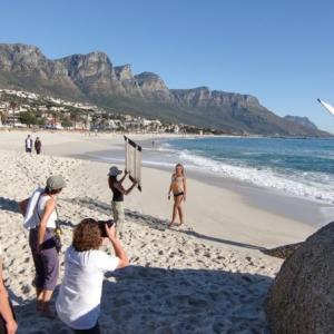 Heidi Albertsen on a photoshoot in Cape Town, South Africa.