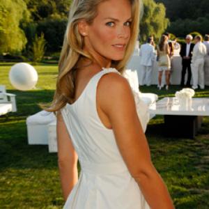 Heidi Albertsen at an event at the home of Anne Hearst McInerney and Jay McInerney in the presence of HSH Prince Albert II of Monaco to benefit the Princess Grace Foundation sponsored by Louis Vuitton