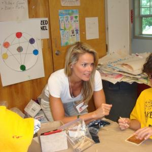 Heidi Albertsen visits the Bridge2Life camp in upstate New York benefitting the needs of children from families who are in recovery in the summer of 2011