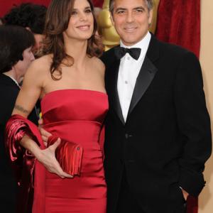 George Clooney and Elisabetta Canalis at event of The 82nd Annual Academy Awards 2010