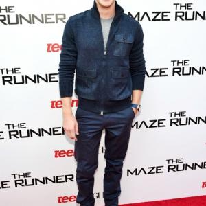 Actor Chris Sheffield attends the Twentieth Century Fox and Teen Vogue screening of 'The Maze Runner' at SVA theater on September 15, 2014 in New York City.