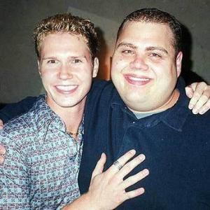 Matt Blumm and Troy Metcalf at the Strangers with Candy wrap party