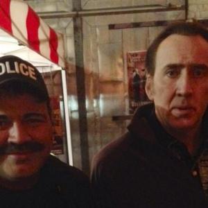 On the set of Pay The Ghost opposite Nicolas Cage