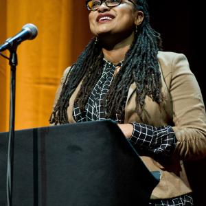 Director Ava DuVernay attends the Roger Ebert Memorial Tribute at Chicago Theatre on April 11 2013 in Chicago Illinois