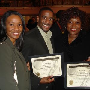 Reggie Gaskins Heather Gaskins Loretta Devine  NAACP Image Award Nomination Ceremony