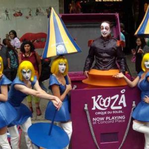 Peter as the Jack in the Box for Kooza promotion
