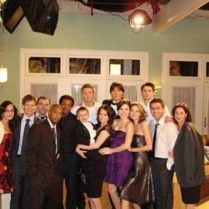 Cullen Moss with cast of 'One Tree Hill