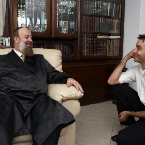 Jules Naudet and Yona Metzger, Ashkenazi Chief Rabbi of Israel