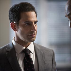 Still of Jesse L Martin and Patrick Sabongui in The Flash 2014