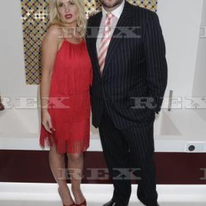 Jonathan Sothcott and Kierston Wareing at the launch of Ella Jade Interiors in September 2015