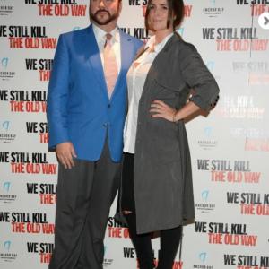 Jonathan Sothcott and Lisa McAllister arrive at the We Still Kill The Old Way premiere