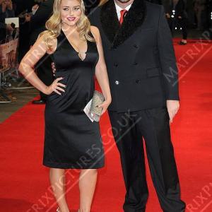 Jonathan Sothcott and Brandy Brewer arrive at the world premiere of The Rewrite